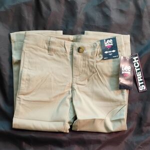 Lee School Girls Casual Stretch Khaki Pants